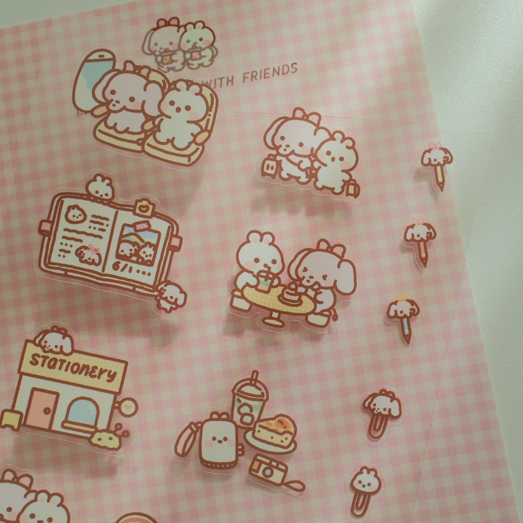 Pinky Elephant x 2jingis2jing Sticker Sheet