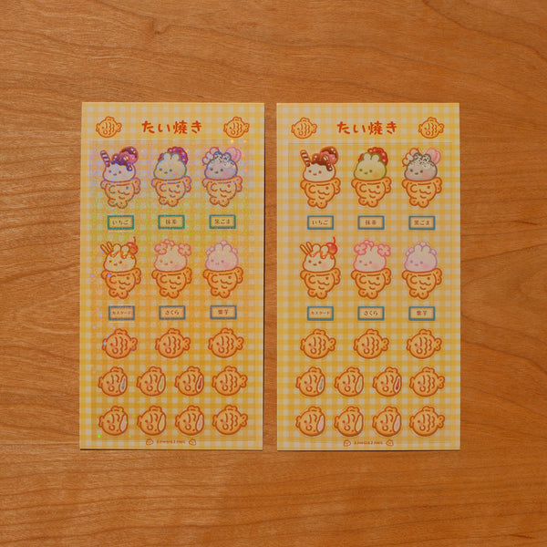 Bunny Taiyaki Sticker Sheet