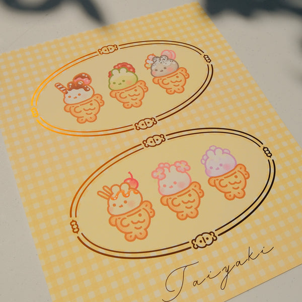Taiyaki -Medium Foil Print