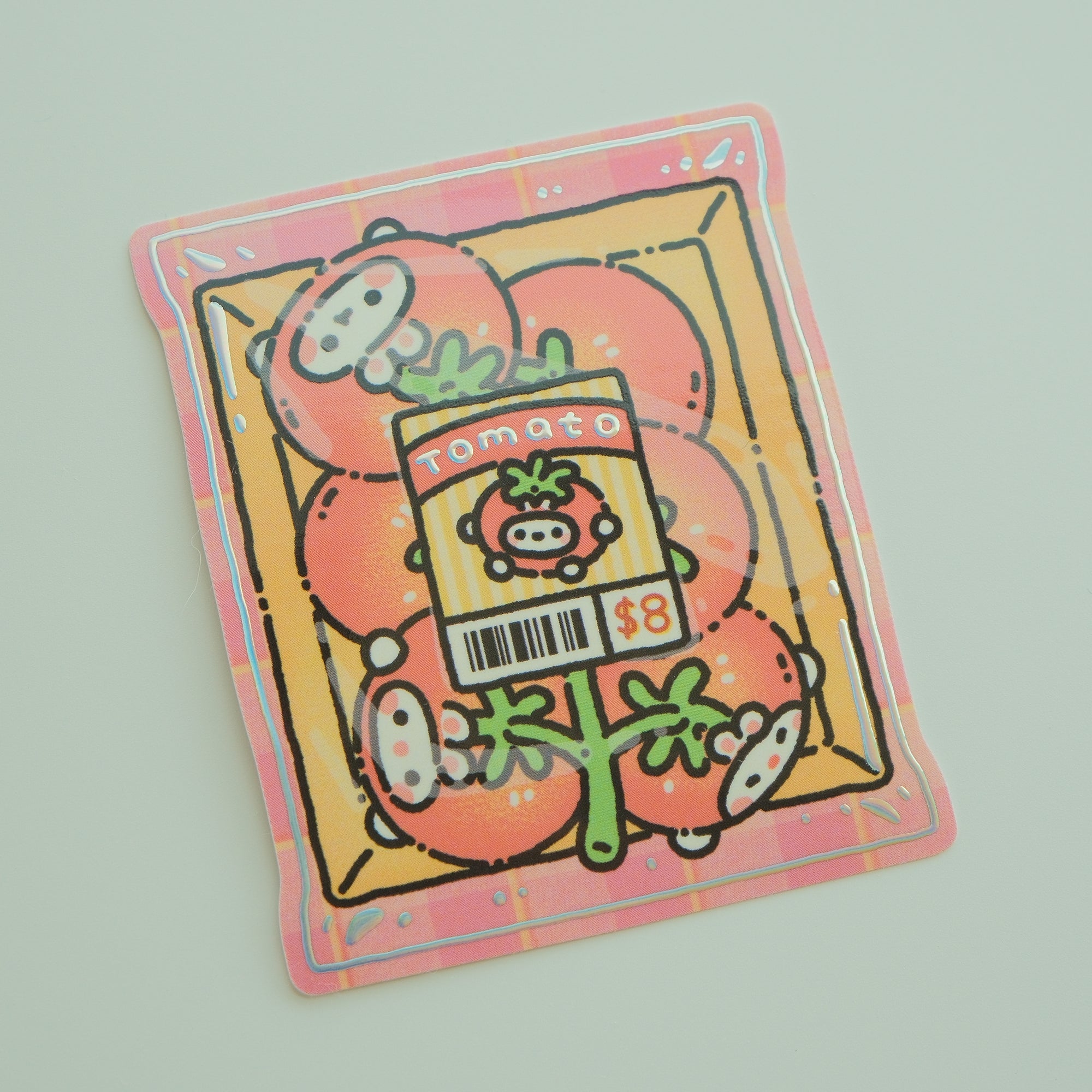 Bunnie Grocery Die Cut Sticker - Tomato