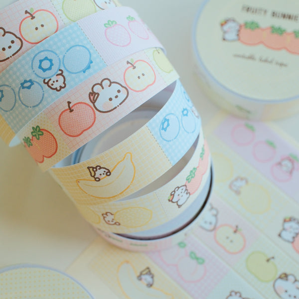 Fruity Bunnie Writable Tape Roll