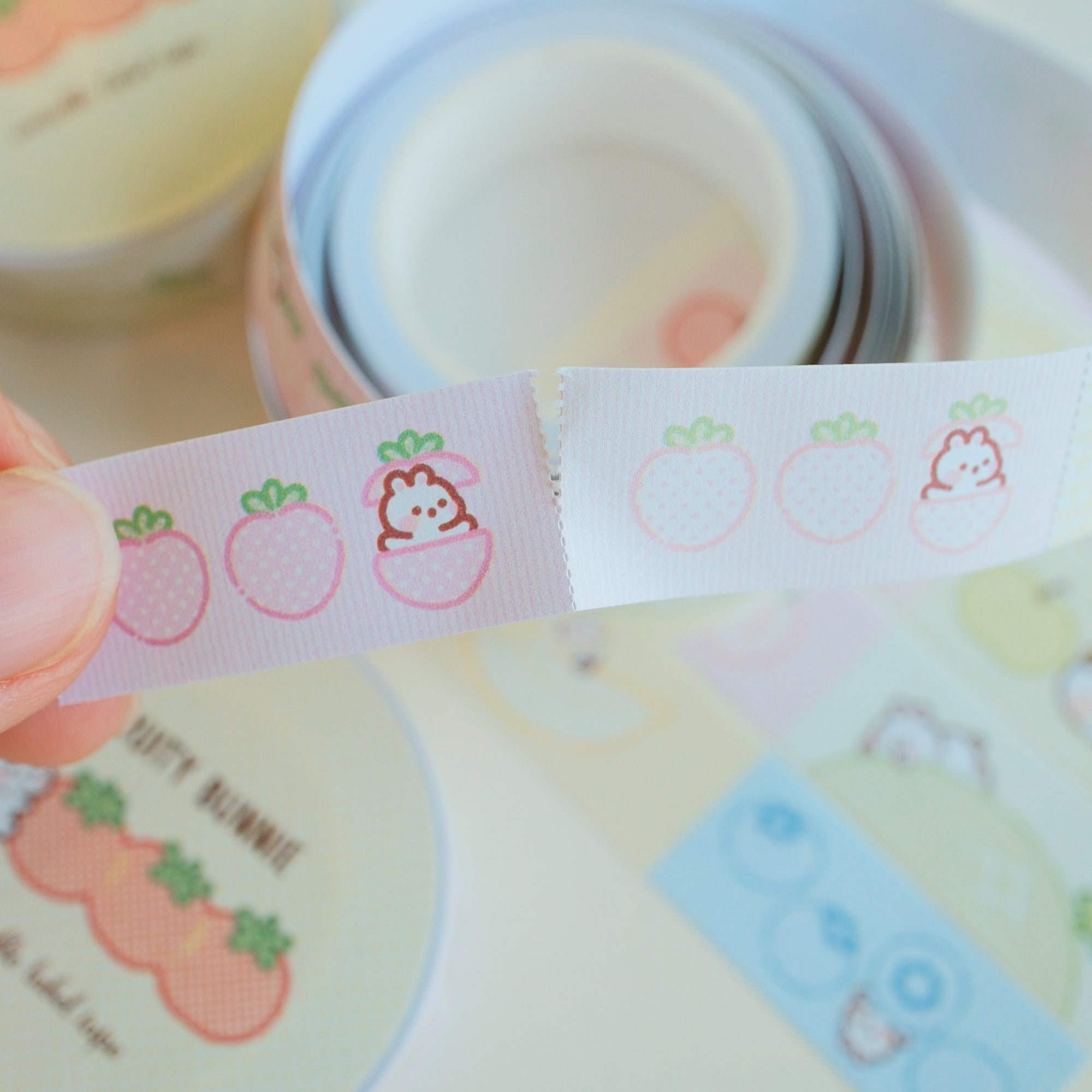 Fruity Bunnie Writable Tape Roll
