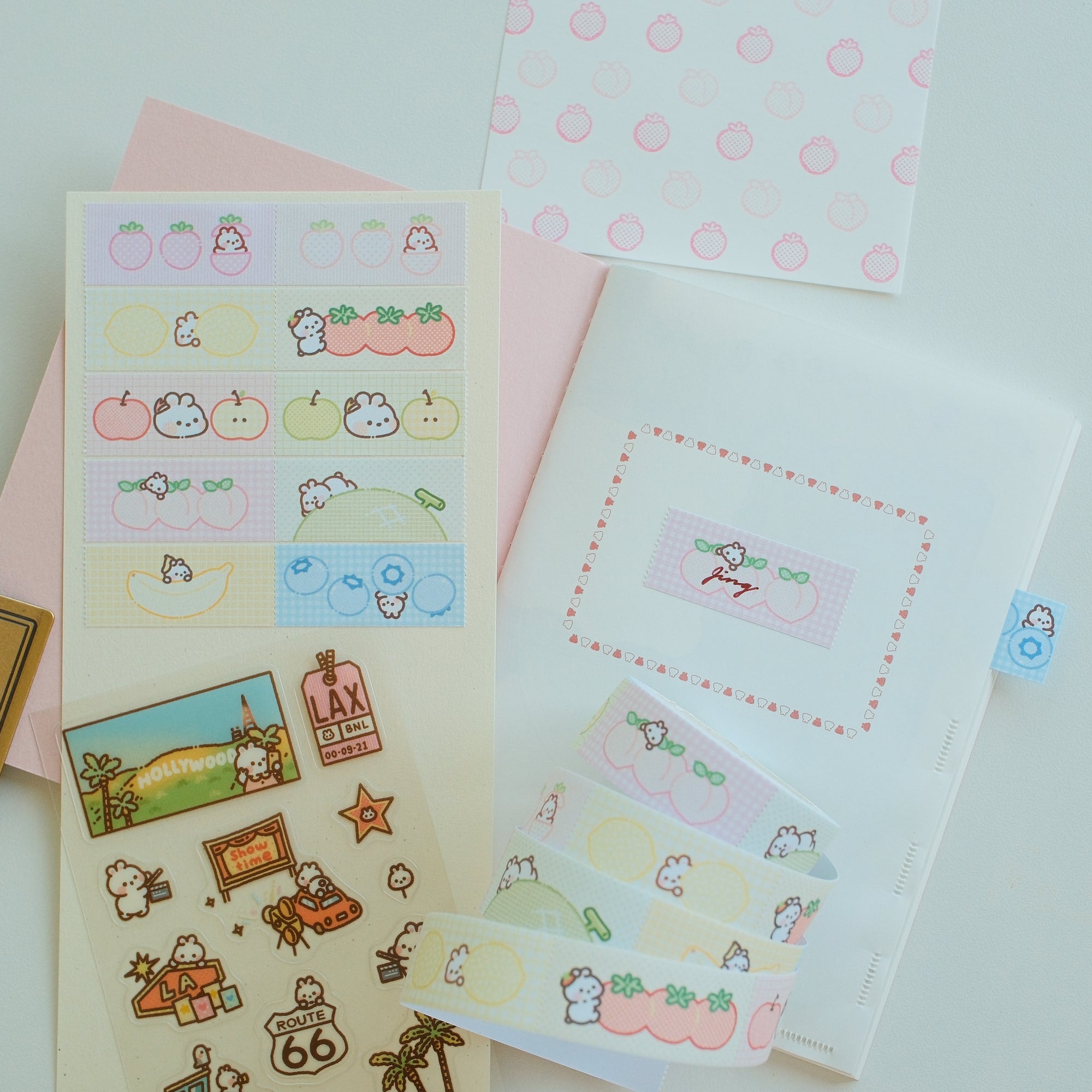 Fruity Bunnie Writable Tape Roll