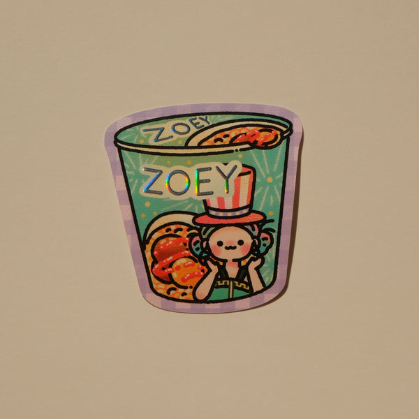 Zoey Instant Noodle - Kpop Demon Hunters Foil Sticker