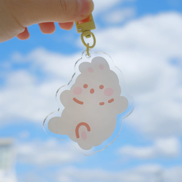 Creamy and Kawaii Bunny Acrylic Keychain